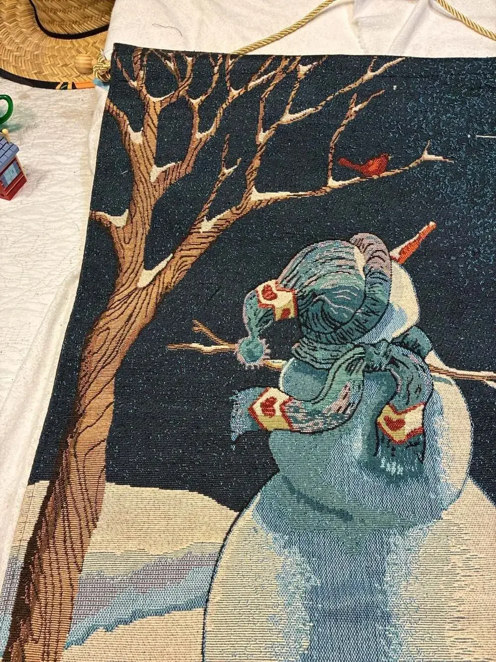 Sandi Gore Evans Do You See What I See Christmas Wall Hanging Tapestry